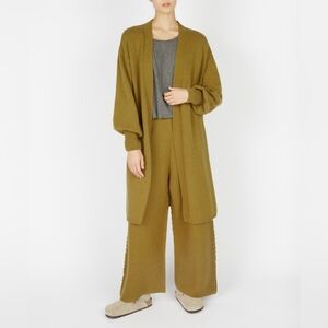 IrelandsEye Raven 100% Virgin Wool Open Cardigan Sweater | XL | NWOT